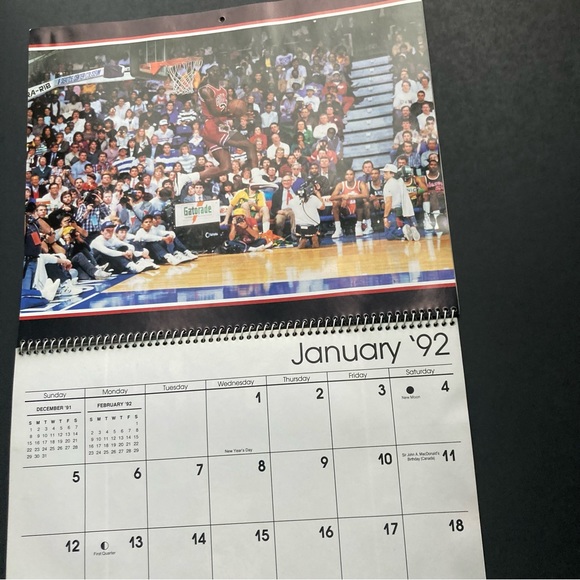 Vintage Michael Jordan Unused 1992 Calendar - Picture 3 of 4